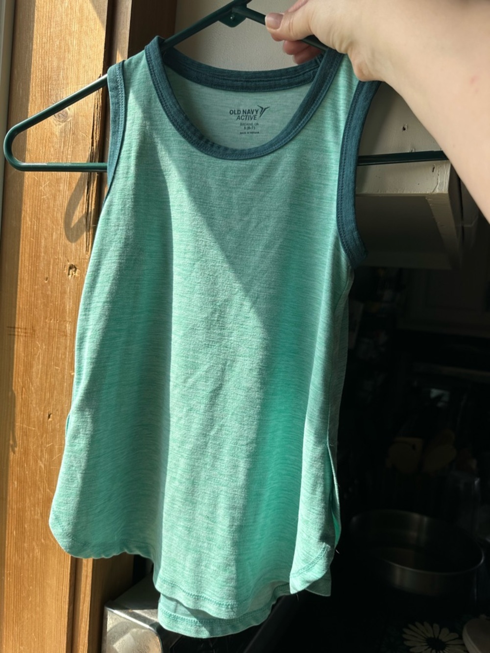 Old Navy Girl’s Mint Green Tank with Green Trim - Active